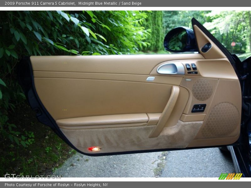 Midnight Blue Metallic / Sand Beige 2009 Porsche 911 Carrera S Cabriolet