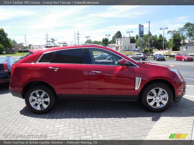 Crystal Red Tintcoat / Shale/Brownstone 2014 Cadillac SRX Luxury