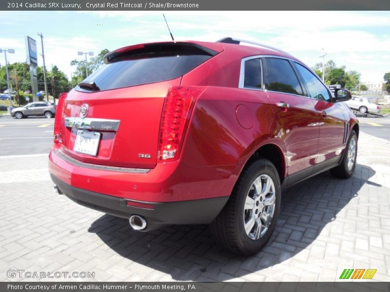 Crystal Red Tintcoat / Shale/Brownstone 2014 Cadillac SRX Luxury