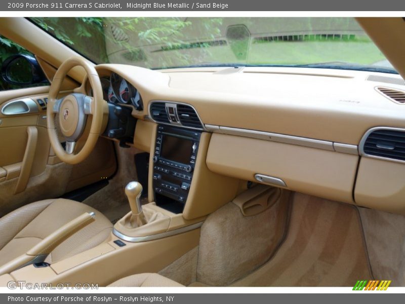 Midnight Blue Metallic / Sand Beige 2009 Porsche 911 Carrera S Cabriolet