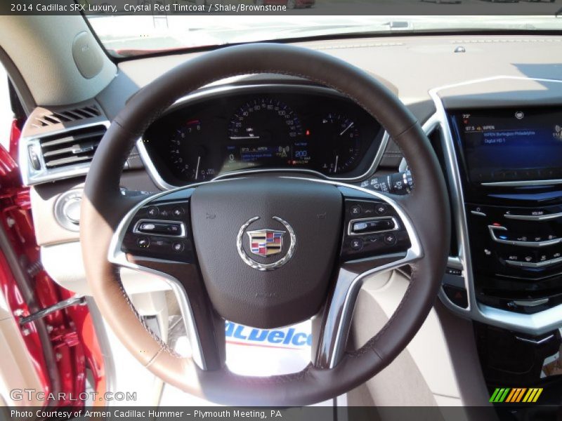 Crystal Red Tintcoat / Shale/Brownstone 2014 Cadillac SRX Luxury