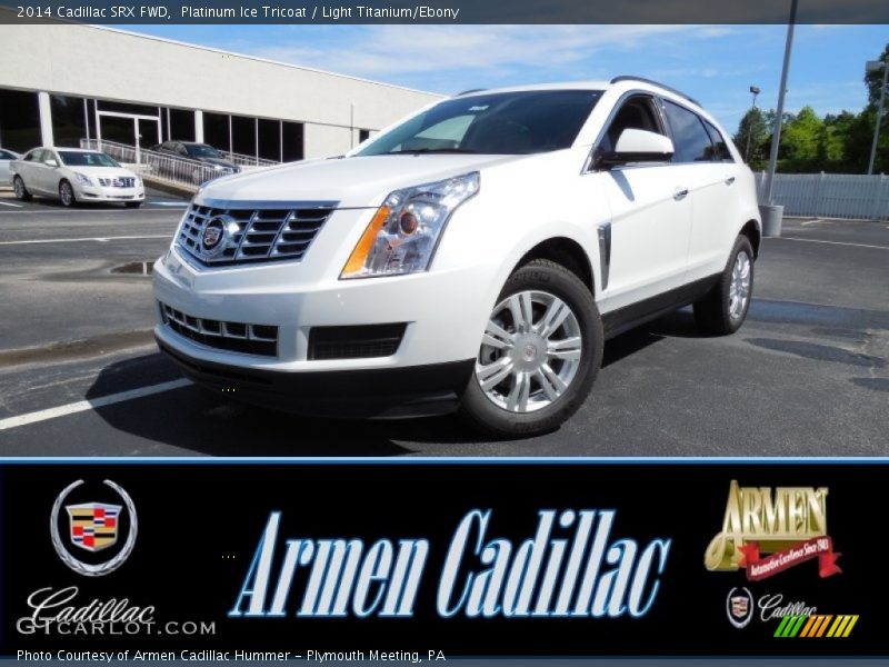 Platinum Ice Tricoat / Light Titanium/Ebony 2014 Cadillac SRX FWD