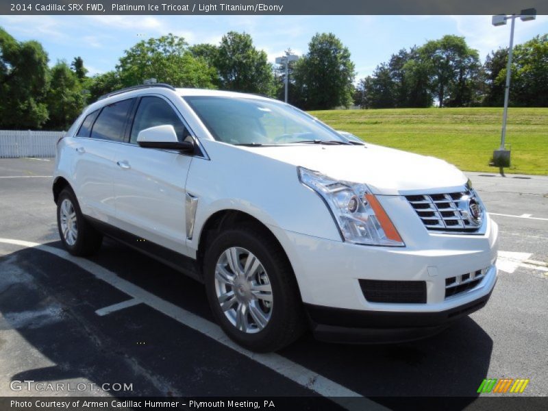 Platinum Ice Tricoat / Light Titanium/Ebony 2014 Cadillac SRX FWD