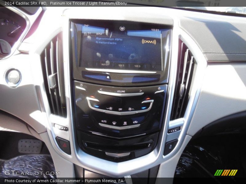 Platinum Ice Tricoat / Light Titanium/Ebony 2014 Cadillac SRX FWD
