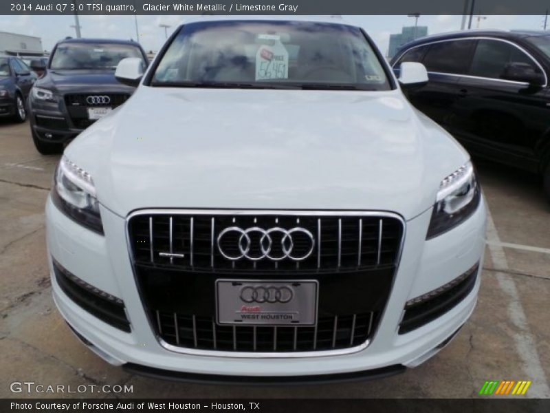 Glacier White Metallic / Limestone Gray 2014 Audi Q7 3.0 TFSI quattro