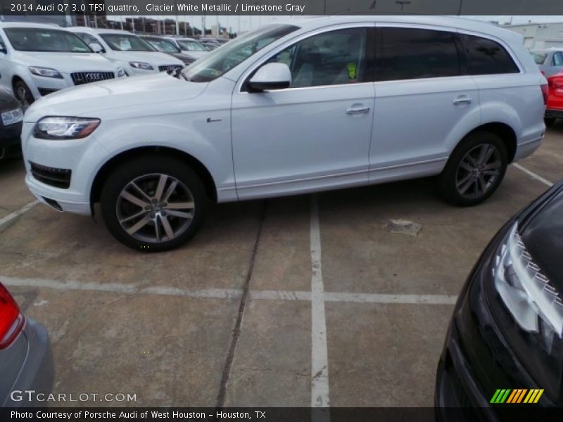 Glacier White Metallic / Limestone Gray 2014 Audi Q7 3.0 TFSI quattro