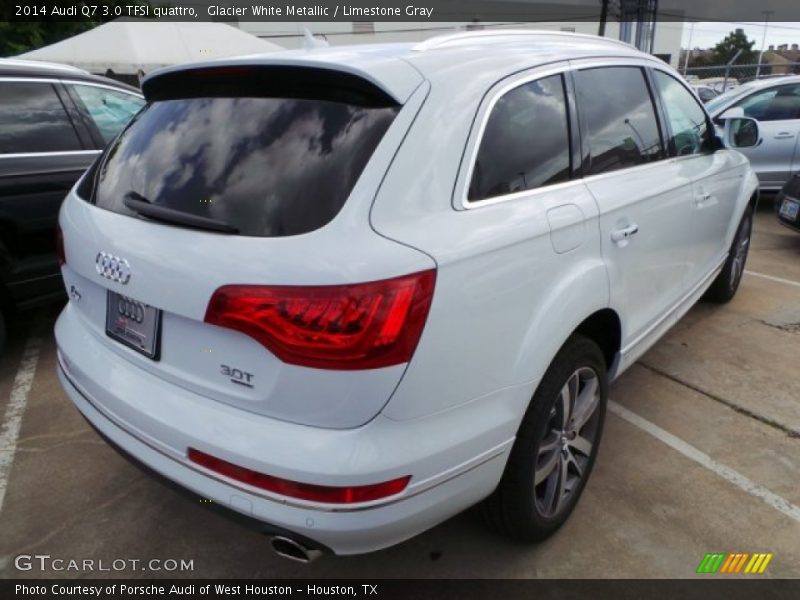 Glacier White Metallic / Limestone Gray 2014 Audi Q7 3.0 TFSI quattro
