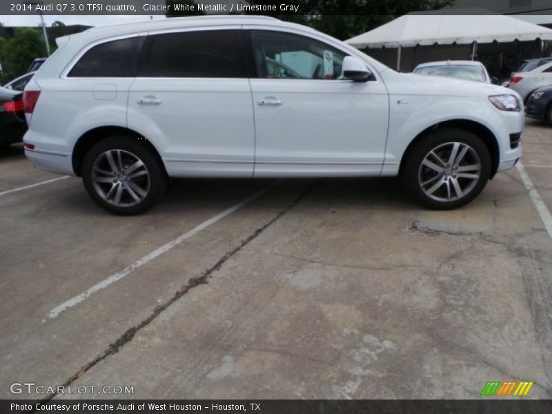 Glacier White Metallic / Limestone Gray 2014 Audi Q7 3.0 TFSI quattro