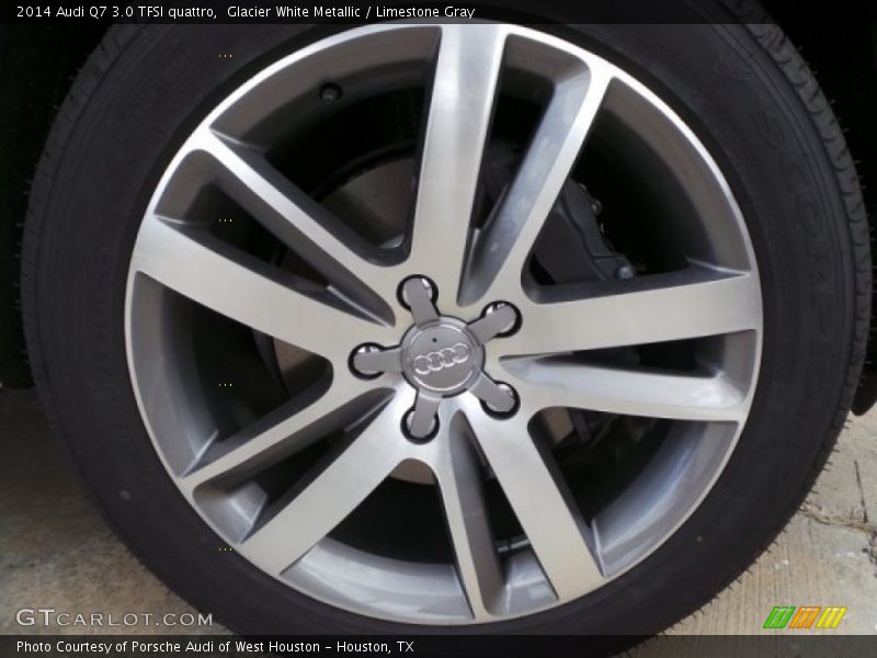 Glacier White Metallic / Limestone Gray 2014 Audi Q7 3.0 TFSI quattro