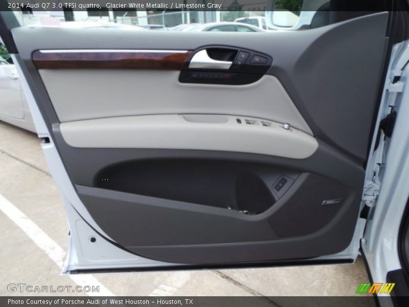 Glacier White Metallic / Limestone Gray 2014 Audi Q7 3.0 TFSI quattro