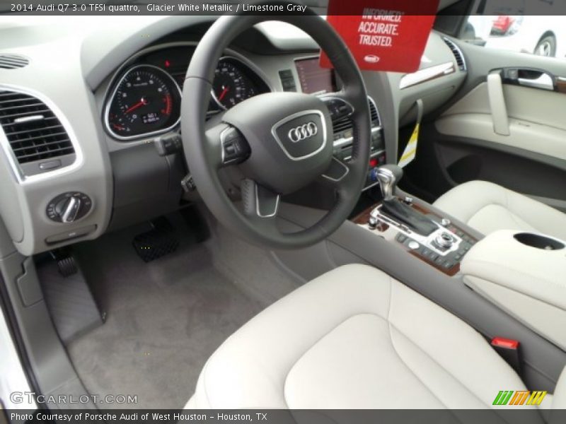  2014 Q7 3.0 TFSI quattro Limestone Gray Interior
