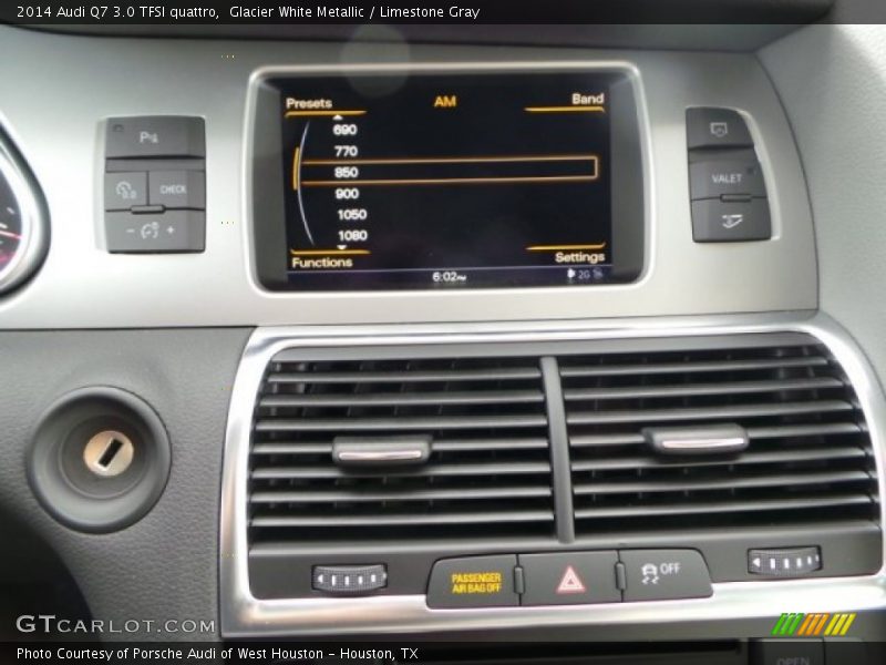Glacier White Metallic / Limestone Gray 2014 Audi Q7 3.0 TFSI quattro