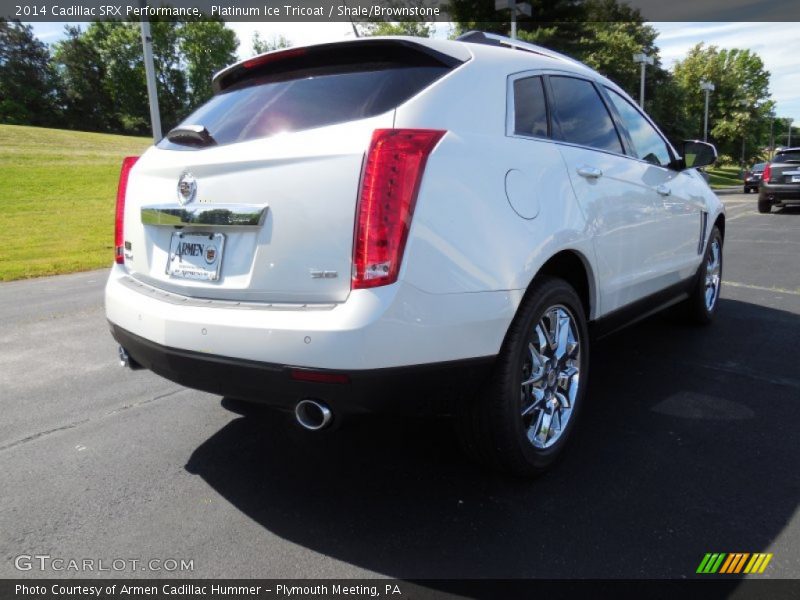 Platinum Ice Tricoat / Shale/Brownstone 2014 Cadillac SRX Performance