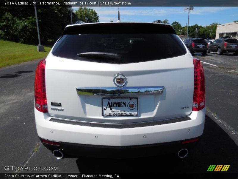 Platinum Ice Tricoat / Shale/Brownstone 2014 Cadillac SRX Performance