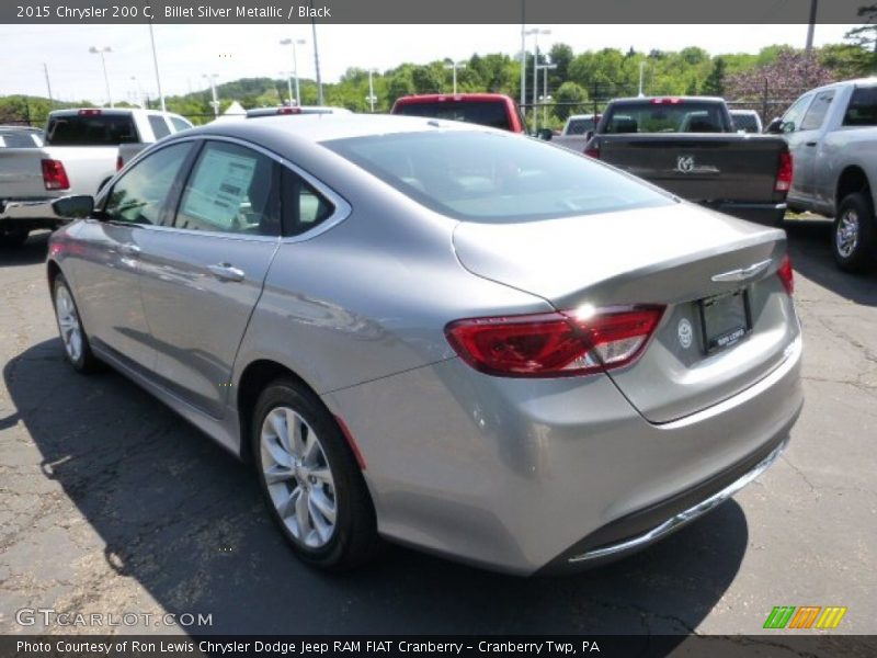 Billet Silver Metallic / Black 2015 Chrysler 200 C