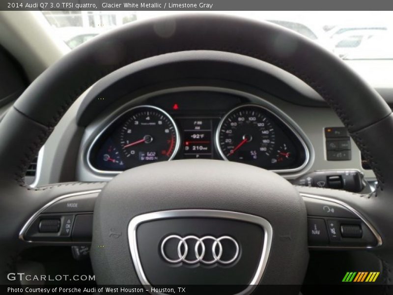 Glacier White Metallic / Limestone Gray 2014 Audi Q7 3.0 TFSI quattro