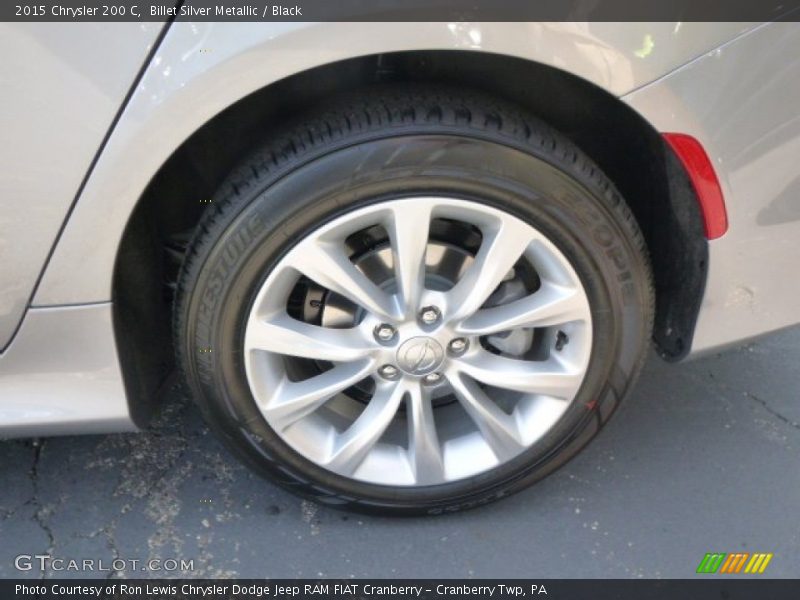 Billet Silver Metallic / Black 2015 Chrysler 200 C
