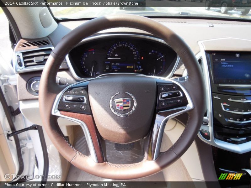 Platinum Ice Tricoat / Shale/Brownstone 2014 Cadillac SRX Performance