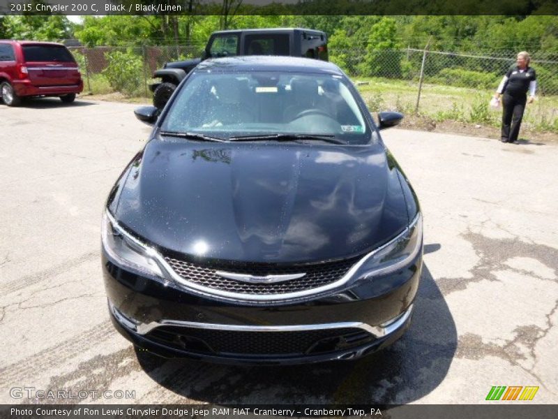 Black / Black/Linen 2015 Chrysler 200 C