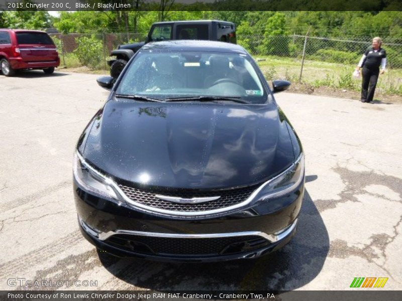 Black / Black/Linen 2015 Chrysler 200 C