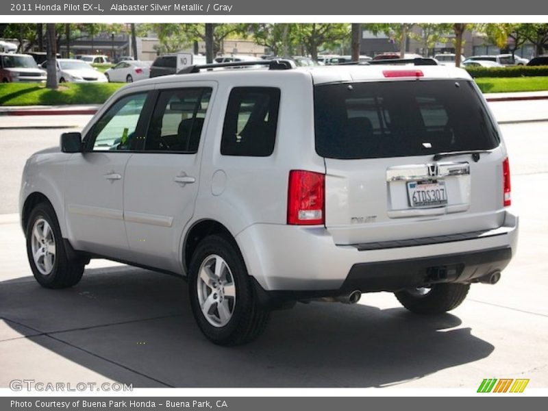 Alabaster Silver Metallic / Gray 2011 Honda Pilot EX-L