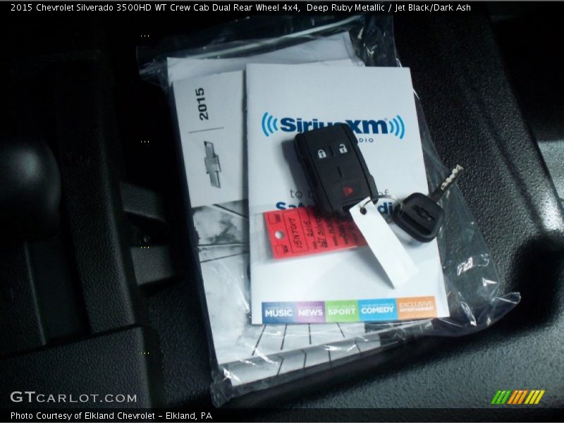 Deep Ruby Metallic / Jet Black/Dark Ash 2015 Chevrolet Silverado 3500HD WT Crew Cab Dual Rear Wheel 4x4
