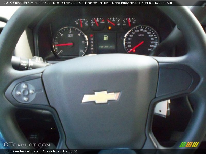 Deep Ruby Metallic / Jet Black/Dark Ash 2015 Chevrolet Silverado 3500HD WT Crew Cab Dual Rear Wheel 4x4