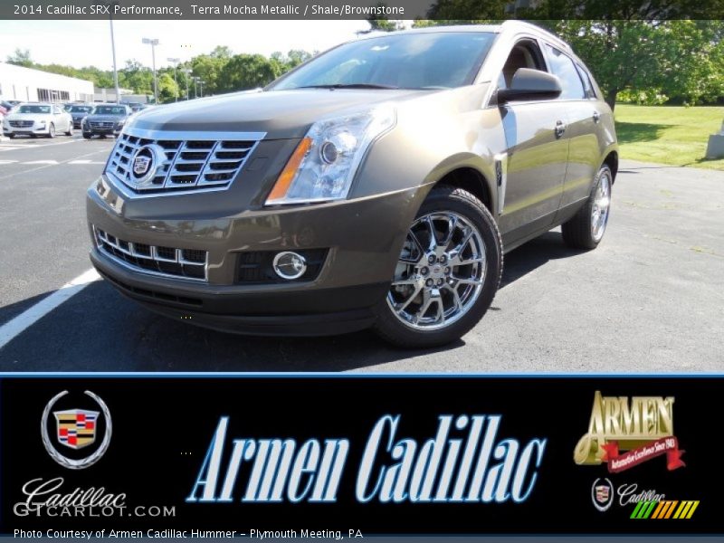 Terra Mocha Metallic / Shale/Brownstone 2014 Cadillac SRX Performance