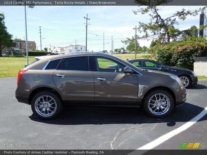 Terra Mocha Metallic / Shale/Brownstone 2014 Cadillac SRX Performance