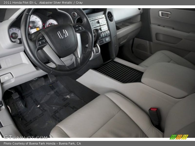 Alabaster Silver Metallic / Gray 2011 Honda Pilot EX-L