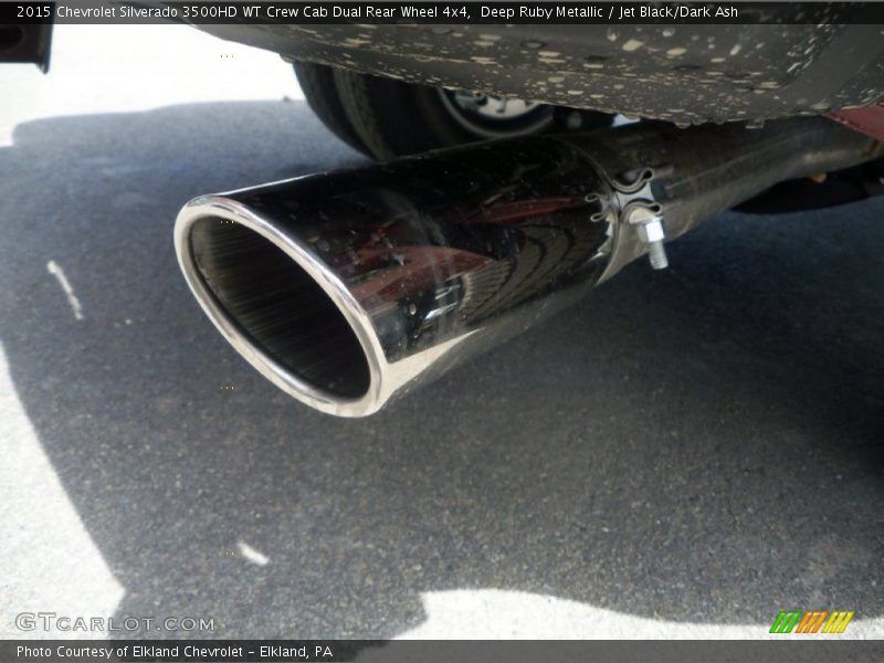Exhaust of 2015 Silverado 3500HD WT Crew Cab Dual Rear Wheel 4x4