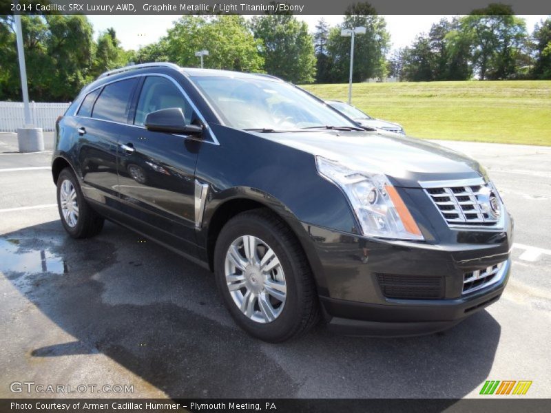 Graphite Metallic / Light Titanium/Ebony 2014 Cadillac SRX Luxury AWD