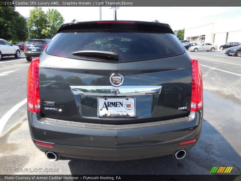 Graphite Metallic / Light Titanium/Ebony 2014 Cadillac SRX Luxury AWD