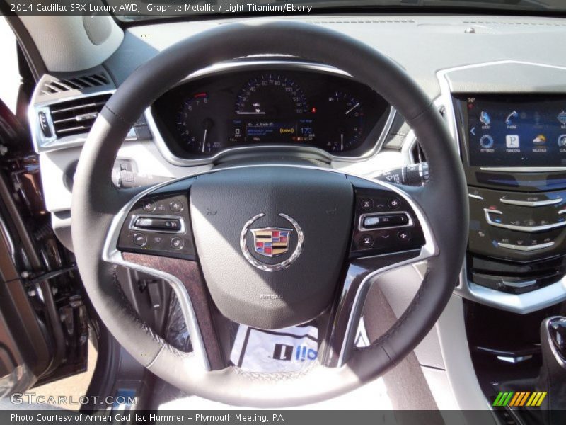 Graphite Metallic / Light Titanium/Ebony 2014 Cadillac SRX Luxury AWD