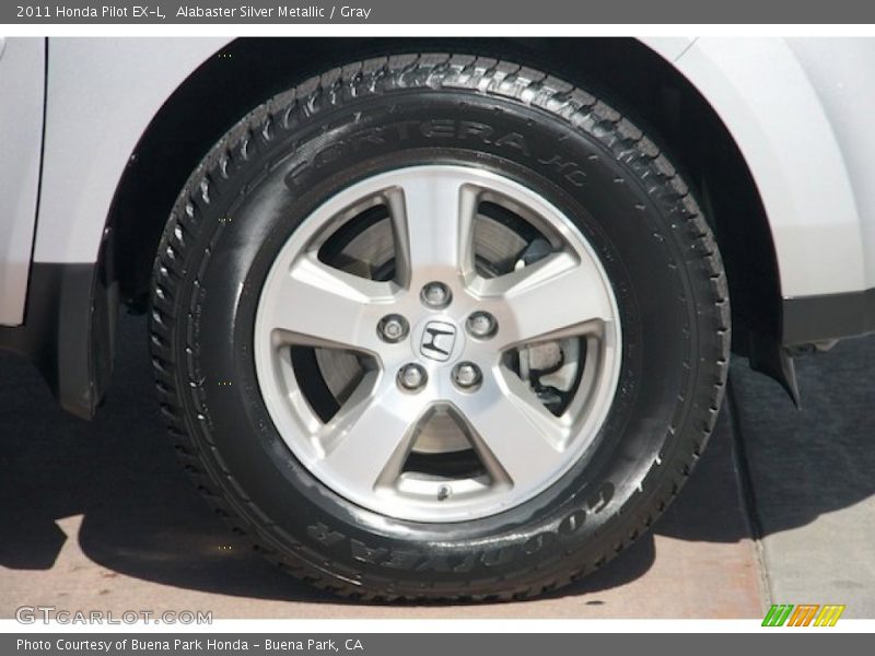 Alabaster Silver Metallic / Gray 2011 Honda Pilot EX-L
