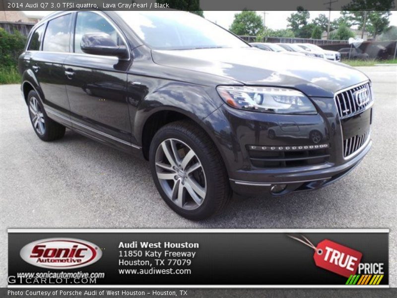 Lava Gray Pearl / Black 2014 Audi Q7 3.0 TFSI quattro