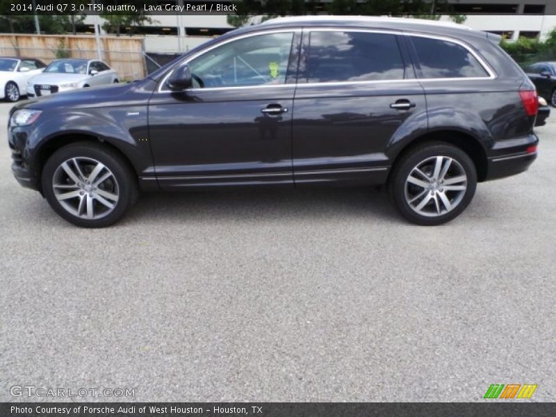 Lava Gray Pearl / Black 2014 Audi Q7 3.0 TFSI quattro
