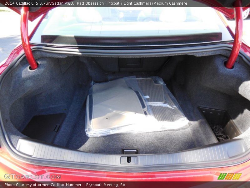 Red Obsession Tintcoat / Light Cashmere/Medium Cashmere 2014 Cadillac CTS Luxury Sedan AWD