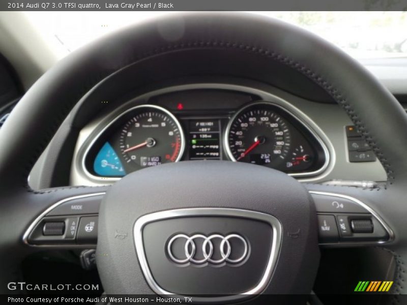 Lava Gray Pearl / Black 2014 Audi Q7 3.0 TFSI quattro