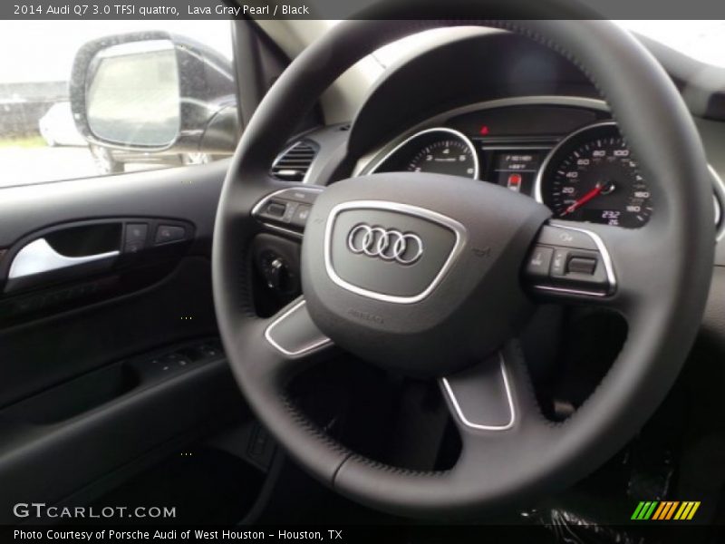 Lava Gray Pearl / Black 2014 Audi Q7 3.0 TFSI quattro