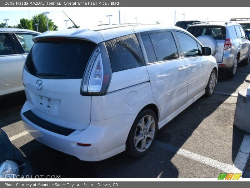 Crystal White Pearl Mica / Black 2009 Mazda MAZDA5 Touring