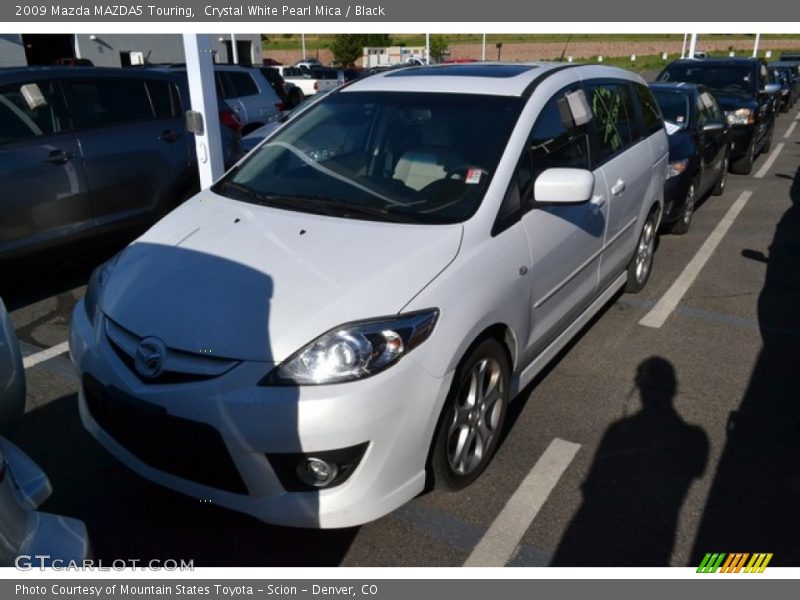 Crystal White Pearl Mica / Black 2009 Mazda MAZDA5 Touring