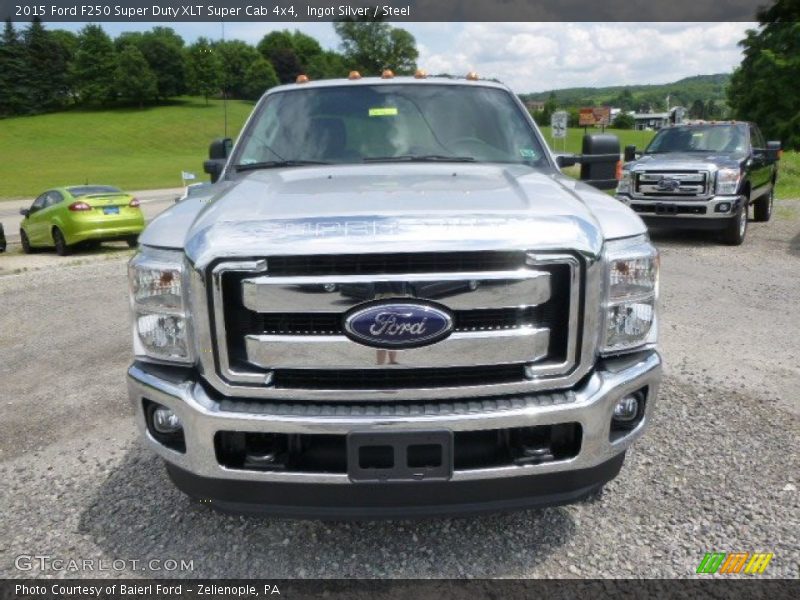 Ingot Silver / Steel 2015 Ford F250 Super Duty XLT Super Cab 4x4