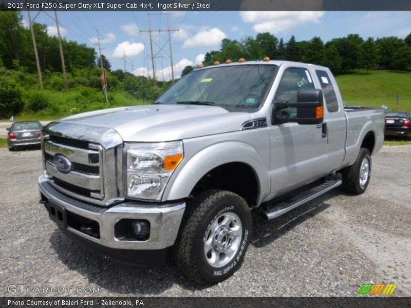 Ingot Silver / Steel 2015 Ford F250 Super Duty XLT Super Cab 4x4