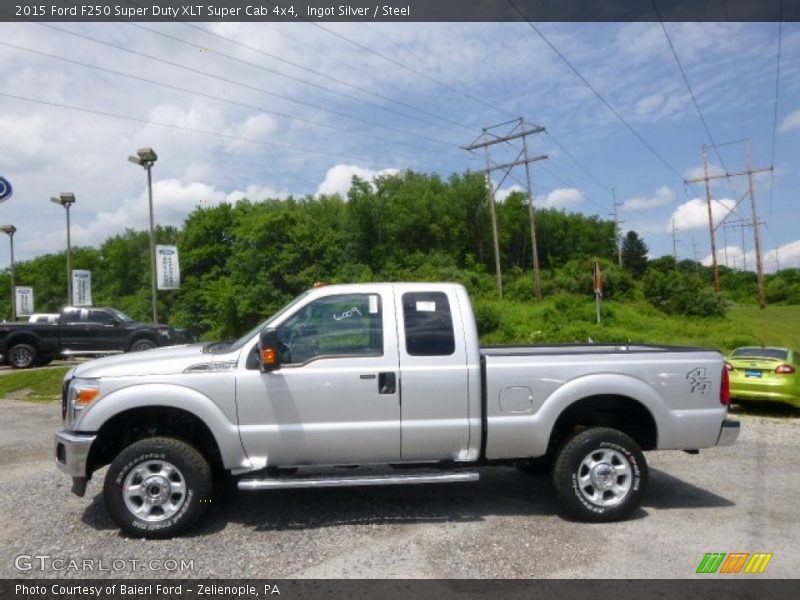 Ingot Silver / Steel 2015 Ford F250 Super Duty XLT Super Cab 4x4