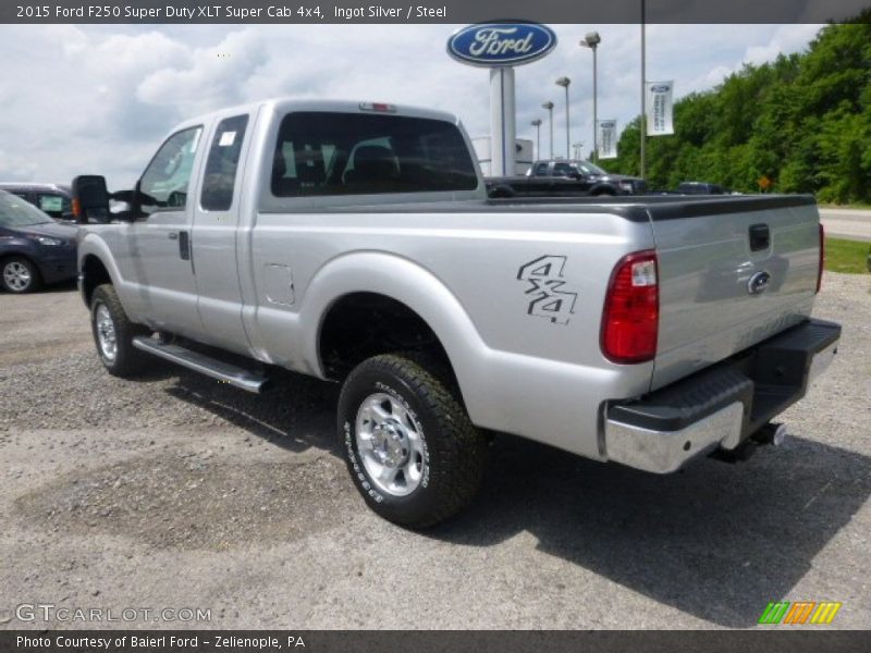 Ingot Silver / Steel 2015 Ford F250 Super Duty XLT Super Cab 4x4