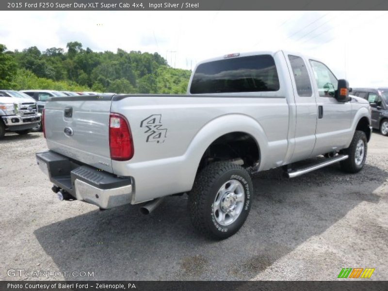 Ingot Silver / Steel 2015 Ford F250 Super Duty XLT Super Cab 4x4