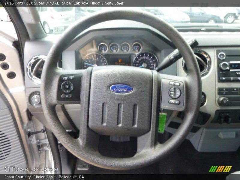 Ingot Silver / Steel 2015 Ford F250 Super Duty XLT Super Cab 4x4