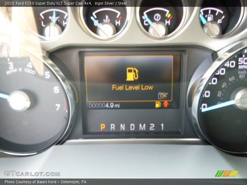 Ingot Silver / Steel 2015 Ford F250 Super Duty XLT Super Cab 4x4