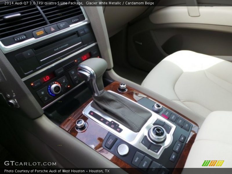 Glacier White Metallic / Cardamom Beige 2014 Audi Q7 3.0 TFSI quattro S Line Package